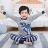 New Kids Boys Girls Autumn Cotton Pajamas Cute Cartoon Print Long Sleeve T-Shirt Tops + Pants Sets Baby Sleepwear Clothing