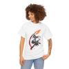 Samurai Swordswoman Anime Warrior Fantasy Gothic Combat Unisex Heavy Cotton Tee