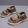 Marka Klasyczne Męskie Sandały Lato Prawdziwa Skóra Luksusowe Sandały Męskie Outdoor Casual Gruba Podeszwa Sandały Moda Męskie Sneakersy