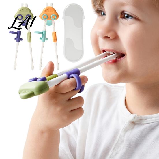 Non Slip Food Pick Up Chopsticks Training for Toddlers Non-Slip Tips Heat Resistant Learning Chopsticks Toddlers Correcting Holding Position