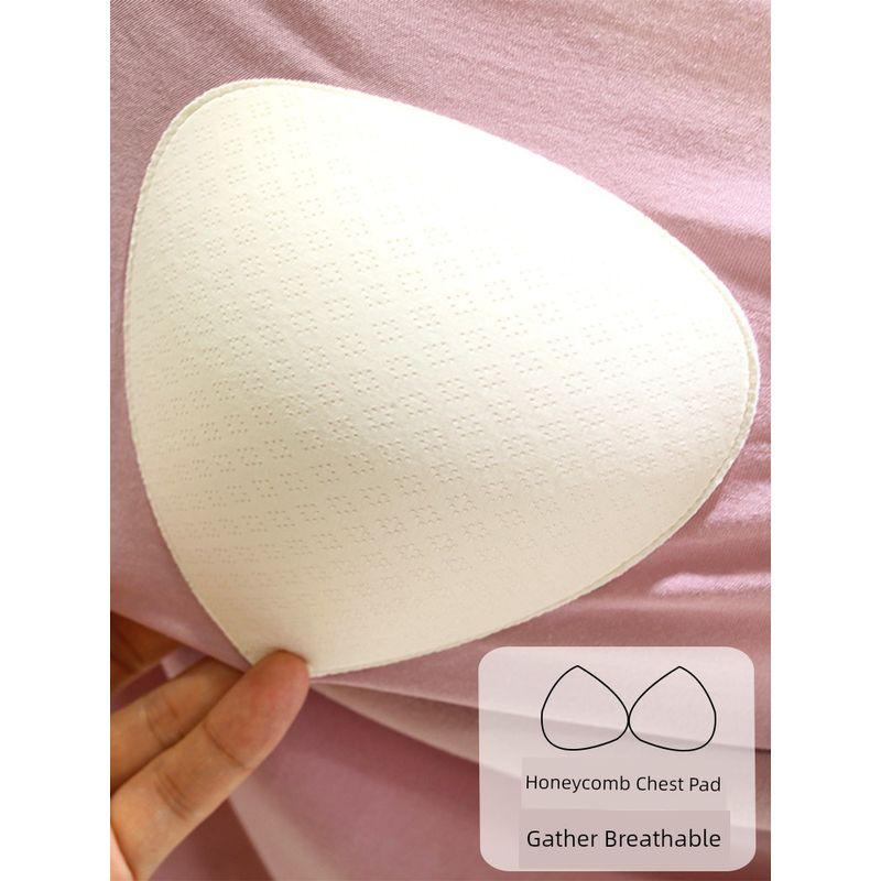 With Chest Pad Modal Long Sleeves Shirt Women Autumn Loose V-neck All-Match Casual Bottoming Shirt Thin Plus Size Top