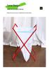 Portable Folding Trash Rack with Wooden Handle for Kitchen and Camping