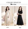Vestido blanco drapeado de verano para mujer - Elegante diseño de inspiración francesa