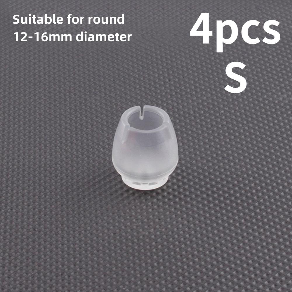 4pcs/set Chair Leg Protectors Caps PVC No Noise Feet Pads Table Foot Covers Round Square Bottom Non-Slip Floor Protective Cover