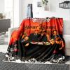 Name Custom RBD Band Print Flannel Blanket High Quality Warm Comfortable Cover for All Seasons Perfect for Gifts Home Decor