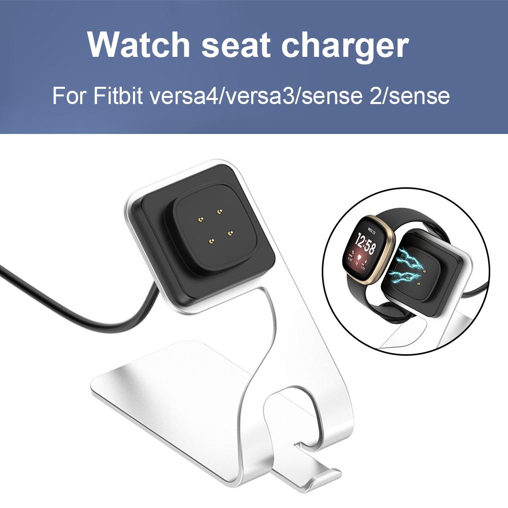 Charging Dock Station Fast Charge Smartwatch Charger Stand Power Adapter Charging Cable Dock Station for Fitbit Versa4 Sense2