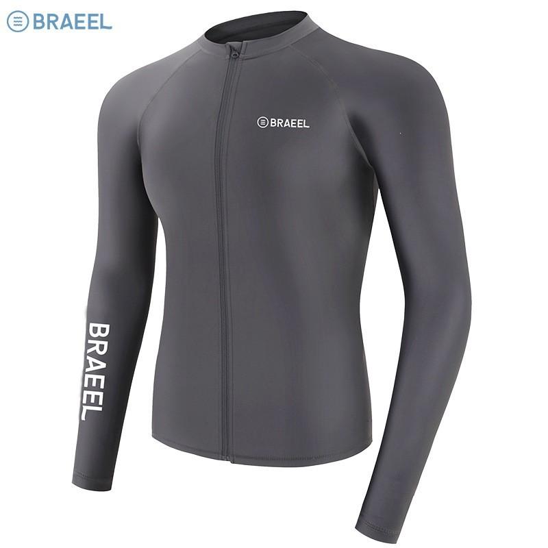 Mens Long Sleeve UV Protection Rash Guard Set Full Body Sunproof Quick Dry Snorkeling Diving Surfing Wetsuit