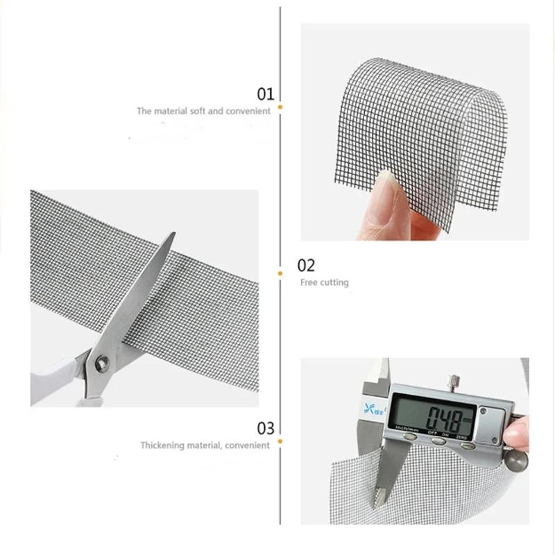 1PCS Easy-to-Apply Waterproof Window Screen Repair Tape – Keep Mosquitoes Out with Our Anti-Insect, Self-Adhesive Mesh Patch
