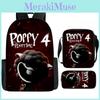 Poppy Playtime Chapter 4 Printed Backpack Schoolbag Shoulder Bag Bag Pencil