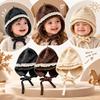 Lace Trim Earflap Bonnet Earflap Lace Trim Hat Durable Baby Beanie Cap  Outdoor Wear