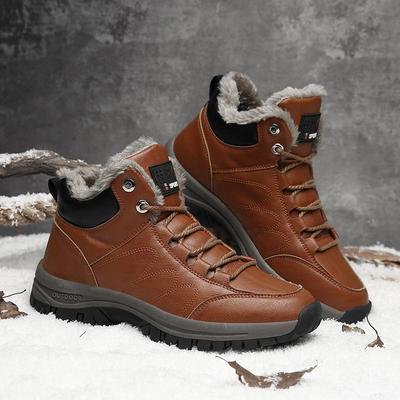 Neue Wintermode Herren-Sportschuhe Verschleißfeste und rutschfeste Plus-Fleece-Warmschuhe