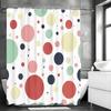 Colorful Polka Dot Shower Curtain, Bathroom Decorative Shower Curtain, Waterproof Shower Curtain with Hooks