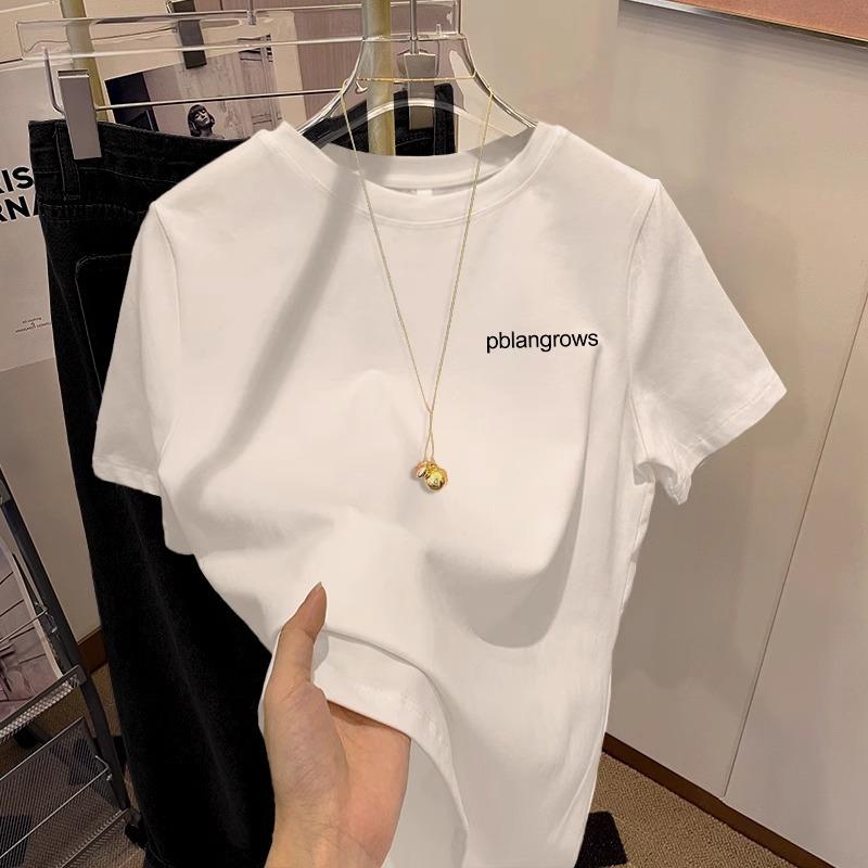 2025Printed Short Sleeve Plus Size Women's Short Sleeve T-Shirt Summer Loose Women's T-Shirt High Quality Letter Pattern CCXX219