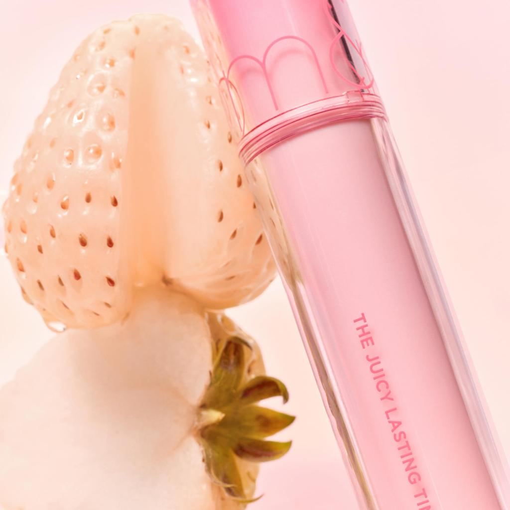 The Juicy Lasting Highly Korean Cosmetics Glossy Lip Tint Mystic The Rom&nd Tint, Pigmented, Long-Lasting Lipstick, (26 Peach, Juicy)