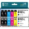 HOINKLO for 812xl Remanufactured for Epson 812XL Ink Cartridges Combo Pack 812xl Works with Workforce Pro WF-7310 WF-7820 WF-7840, Workforce EC-C7000