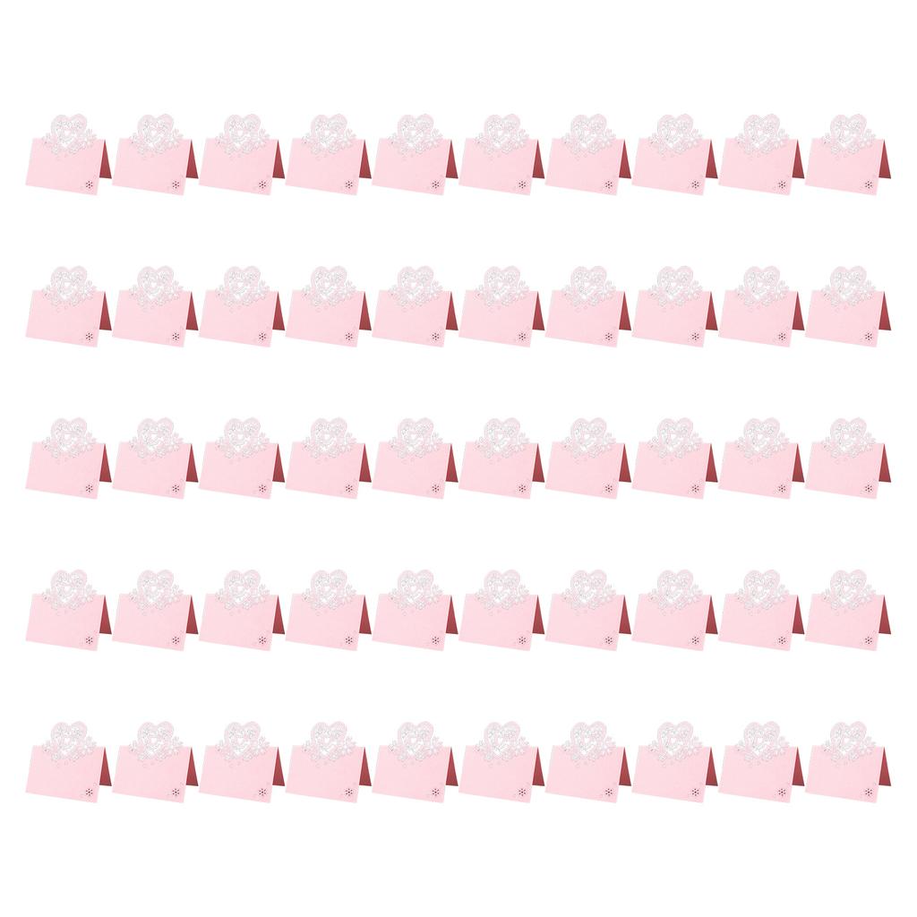 50Pieces Hollow Heart Table Number Cards Wedding Table Name Cards For Bridal Showers Wedding Christmas Banquets Party