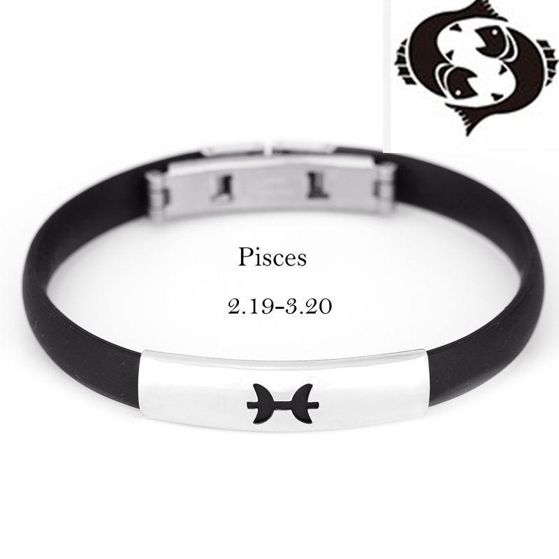 Timeless Constellation Stainless Steel Silicone Bracelets For Men And Women
