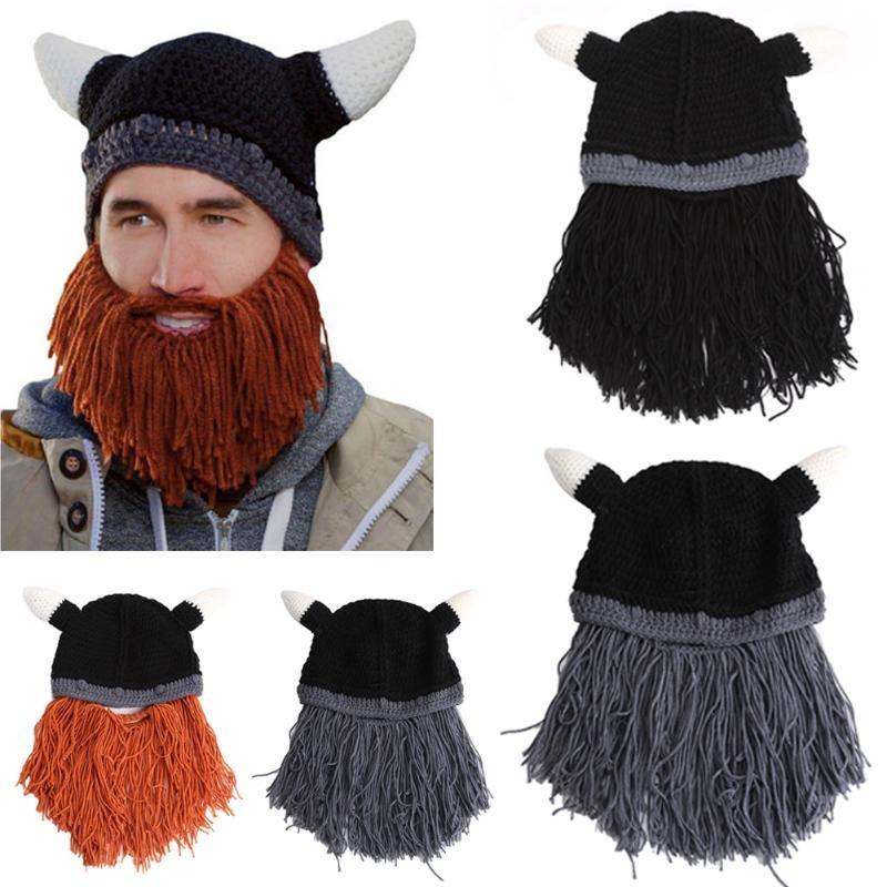 knit cap with beard