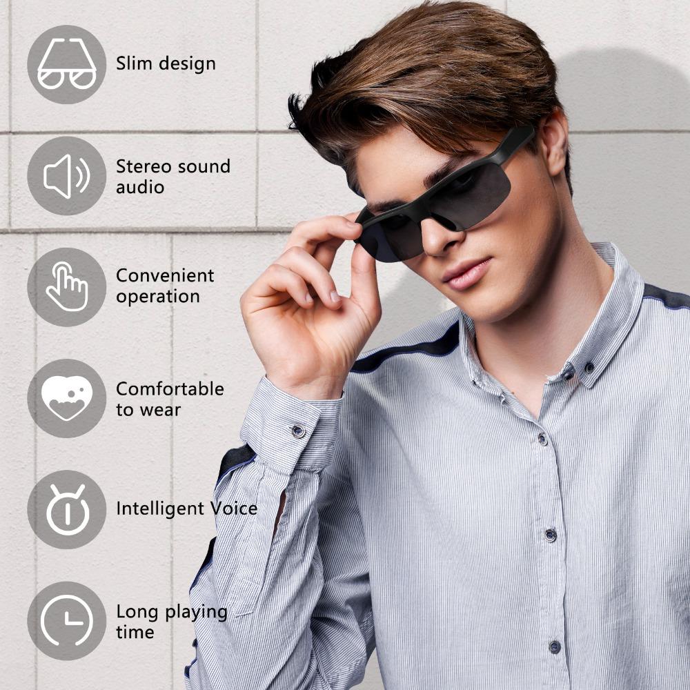 Smart Glasses Bluetooth Anti-blue Sunglasses Outdoor Sports Driving Long Battery Life Wearing Eye Protection