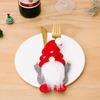 Christmas Cutlery Holder Knife Fork Pocket Bags Santa Claus Xmas Tableware Cover Home New Year Cookware Gift Decoration