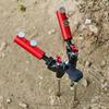 Universal Double Rod Ground Spike Fishing Rod Holder Tripod