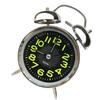 Sveglia a Doppia Campana da 4 Pollici con Retroilluminazione Quadrante Luminoso Silenziosa a Batteria Sveglie per