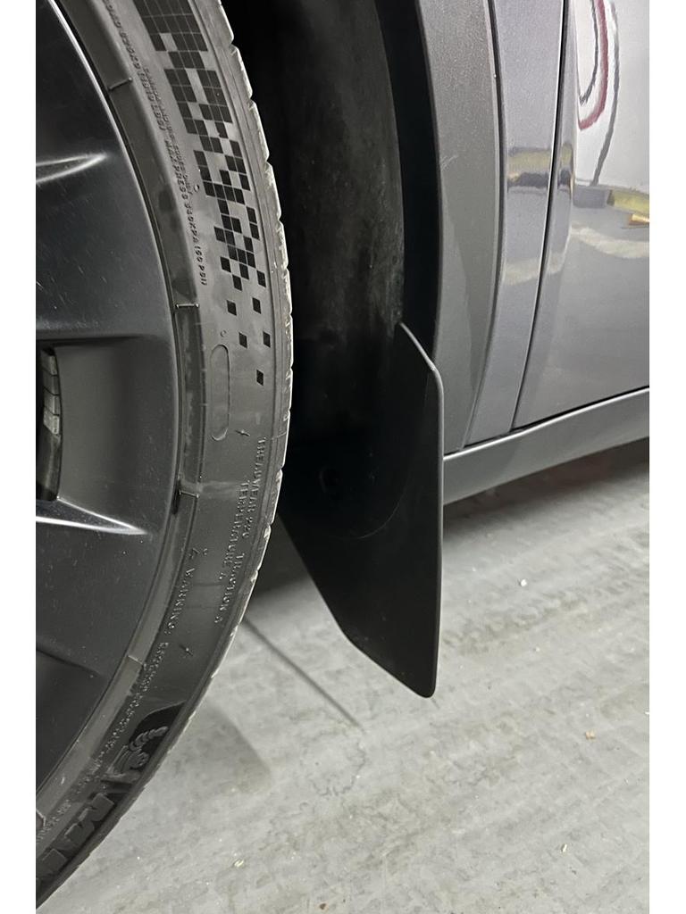 Tesla Model Y/3 Refresh Mudguards: Punch-Free TPE Front & Rear Wheel Mudflaps