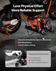 VEVOR Motorcycle Lift, 1500lbs Weight Capacity, Hydraulic & Pneumatic Motorcycle Jack, 4.1-15 In Height Range