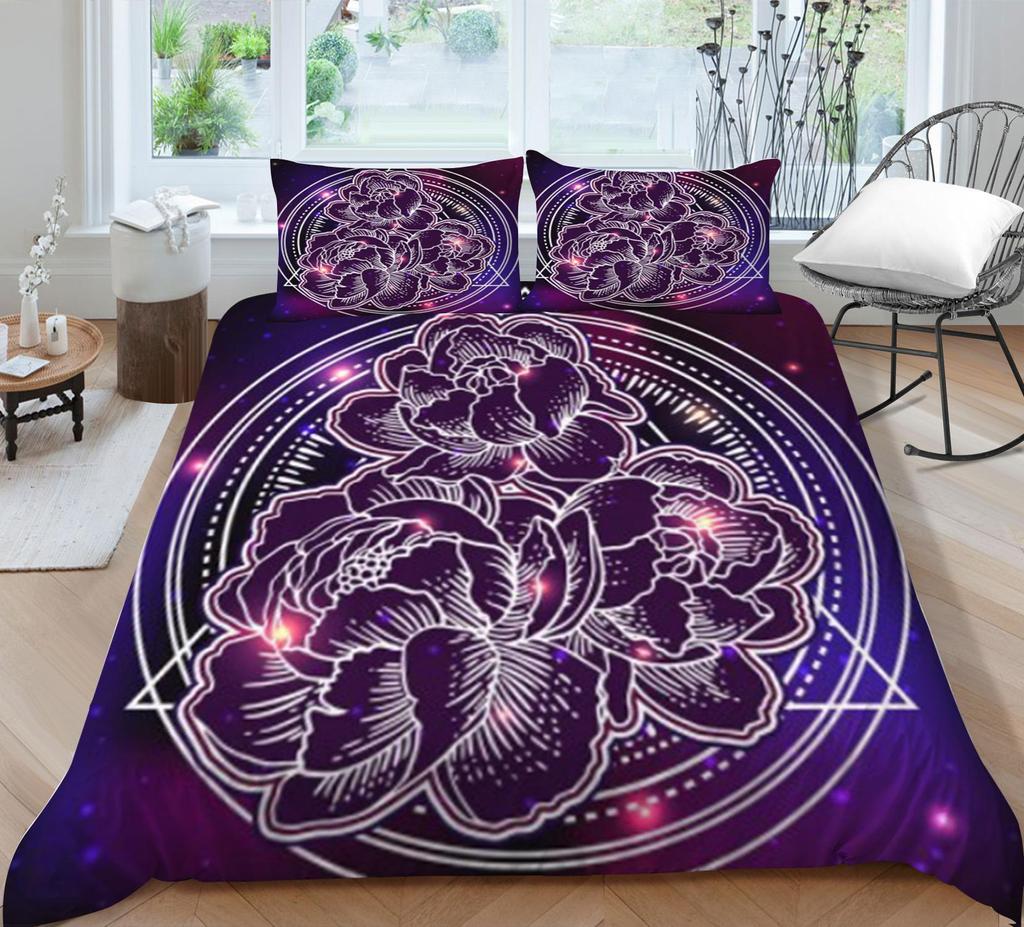 Posteľná bielizeň Bohemia Printing 3D 100% polyester Dekor do spálne Mikrovlákno Pohodlná prikrývka