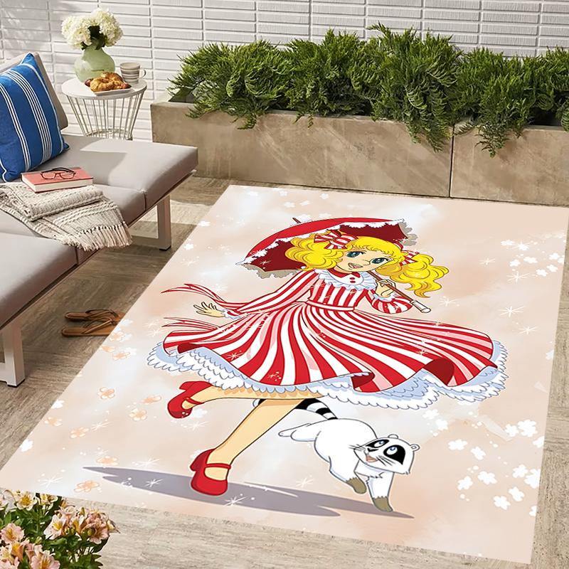 1pc Candy Candy2 Design Area Rug - Non-Slip, Soft & Cozy Floor Mat for Living Room, Bedroom, Office - Indoor/Outdoor Decorative Carpet