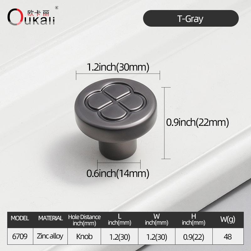 Oukali Modern Furniture Cabinet Handle Wardrobe Pulls Handles Zinc 128mm Drawer Dresser Cupboard Handle