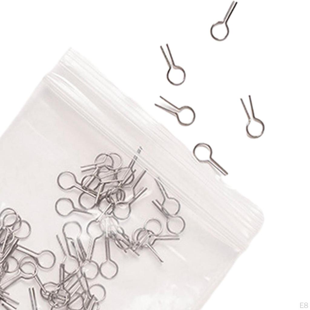 100 Pieces Pottery Firing Tools Accessories Tungsten Wire Pendant Hanging Needle for DIY