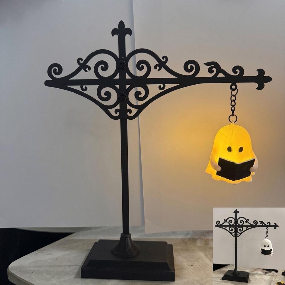 Ghost Pumpkin Bookshelf Lantern Light Warm LED Reading Nook Lamp Nightlight  Bookcase Display