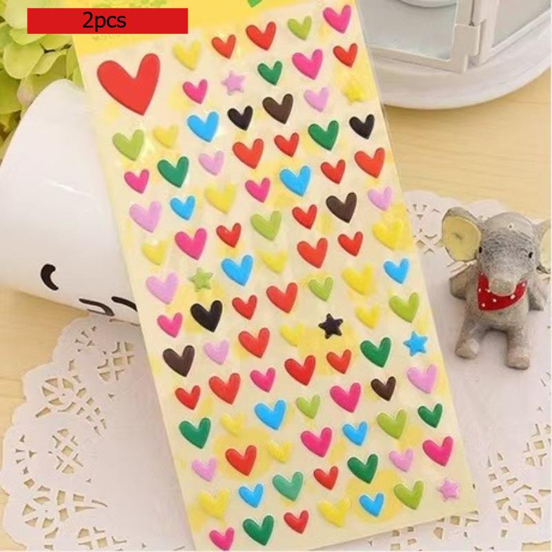 Childrens Cartoon Stationery Stickers 3D Three Dimensional Bubble Small Animal Kindergarten Reward Early Education Gift Lovely