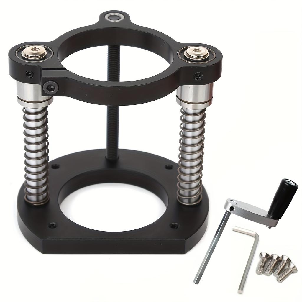 Für 65mm Präzisions-Routerlift für DIY Einlegeplatte - DIY Werkstatt-Upgrade, Kann manuellen Desktop-Lift erreichen Holzbearbeitungswerkzeug