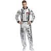 Halloween Couple Wandering the Earth with the Same Space Costume, Uniform Female Astronaut Stage Outfit