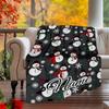 Snowman Winter Wonderland Design Artwork Outdoor Blanket Soft Universal For All Seasons Outdoor Campinghomepicnicoutdoor Travel Modern Style Mixed
