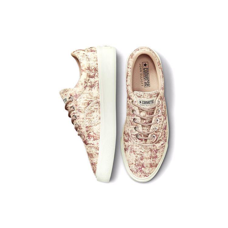 John Elliott x Converse Skid Grip Antique White Brown Unisex Sneakers Egret 172577C