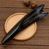 Large Massage Scraping Bar Natural Meridian Acupressure Pen Black Buffalo Horn Massage Stick  SPA