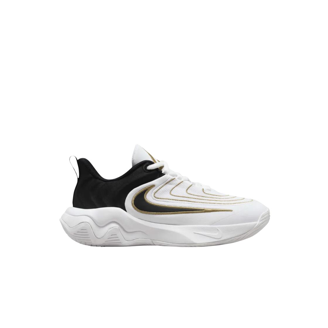 Nike Giannis Immortality 4 GS Championship Kinder-Sneaker Weiß Metallic-Gold Schwarz FZ6734-100 37.5