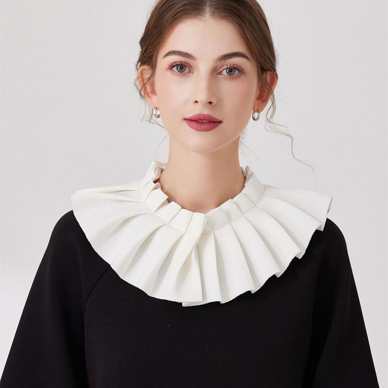 

Съемная оборка-шаль, накидка, ложный воротник, лацкан свитера, блузка-топ, плиссированный декоративный воротник, пелерина, аксессуары для одежды