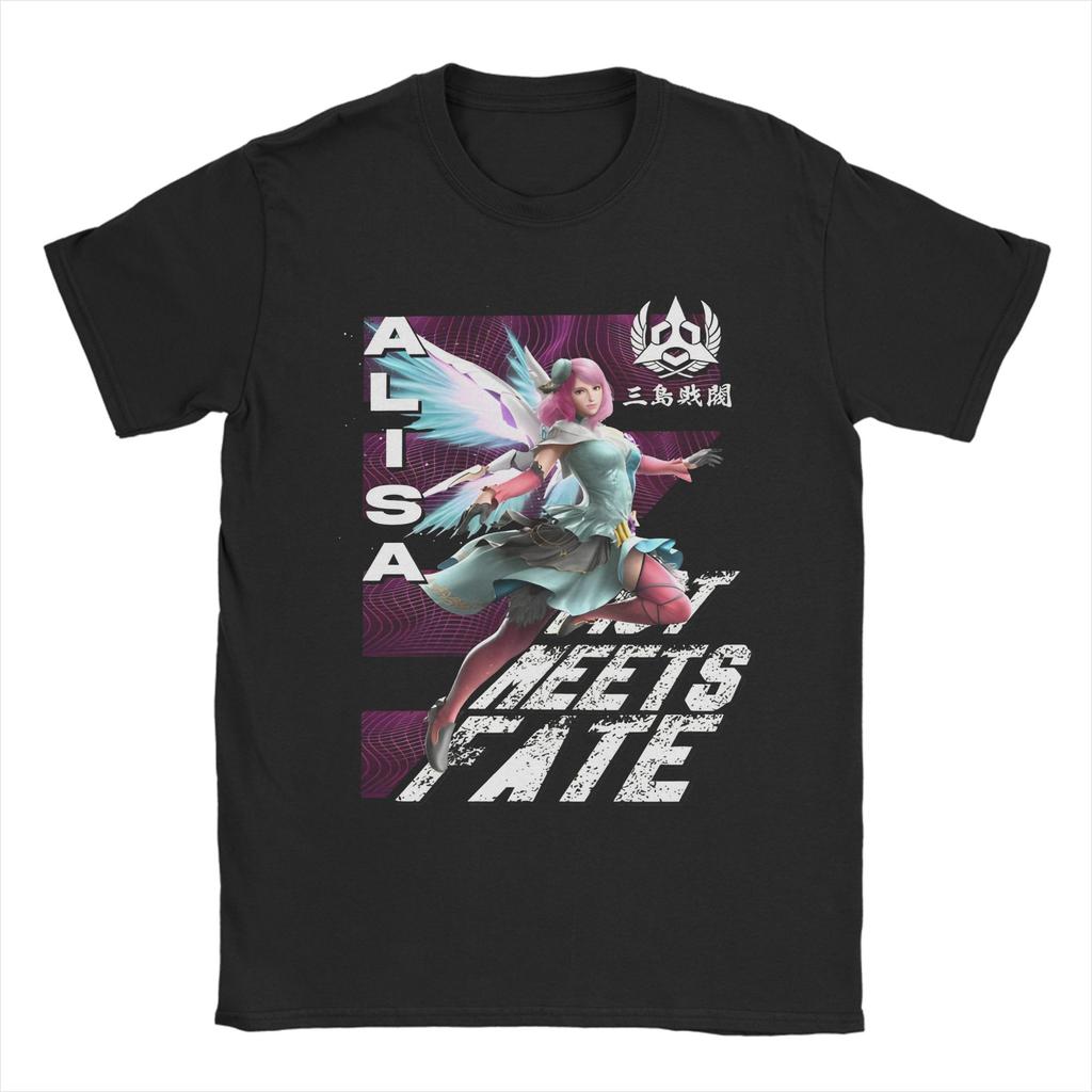 Tekken 8 Kazuya Gaming TShirt Unisexs Cotton Tops Funny Round Neck Short Sleeve