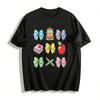 Kindergarten Gingham Bow School Bus Apple Print Kids Top Pure Cotton T-shirt