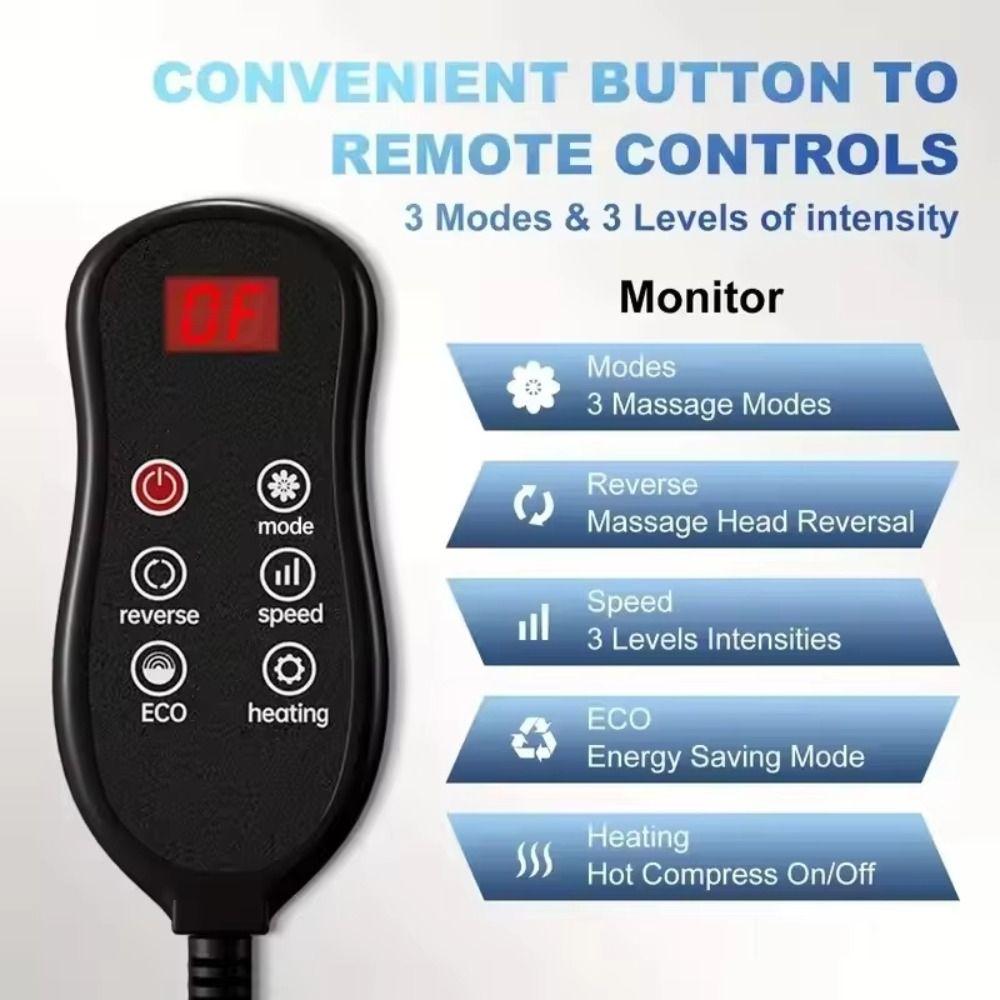 Rechargeable Electric Foot Massager Adjustable Intensity Kneading Massager  Office Use