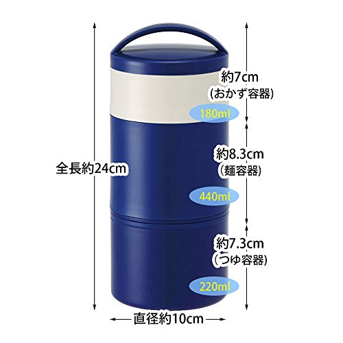 Skater Cold Noodle Lunch Box Cold Noodle Bento Box Blue LRTM8