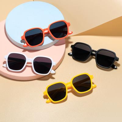 Retro Kinder Sonnenbrille Jungen hübsches Mädchen Baby Sonnenbrille Augenschutz UV-Schutz eckige Brille koreanische Version