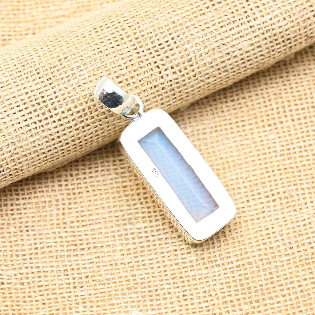Milky Opal Gemstone Handmade 925 Sterling Silver Jewelry Lovely Pendant For Women
