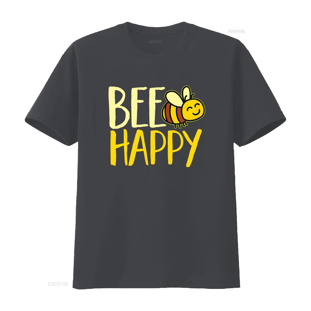 Women Bumble Bee Cute Happy T Shirt Vintage Washed Soft Versatile Stylish Fashion Slightly Designer Clothes Comfortable Unisex