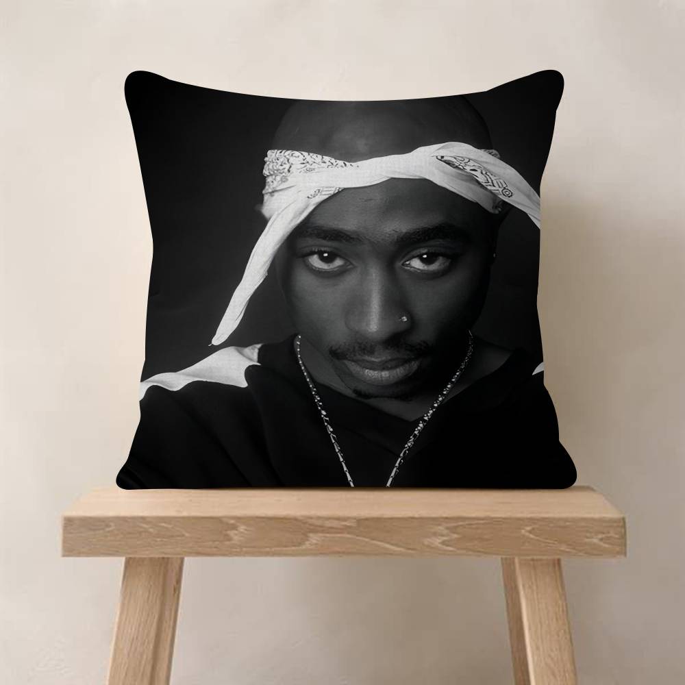 PC Tupac SShakur Pillow Cover Sofa Cushion Cover Home Room Decoration Children Gift