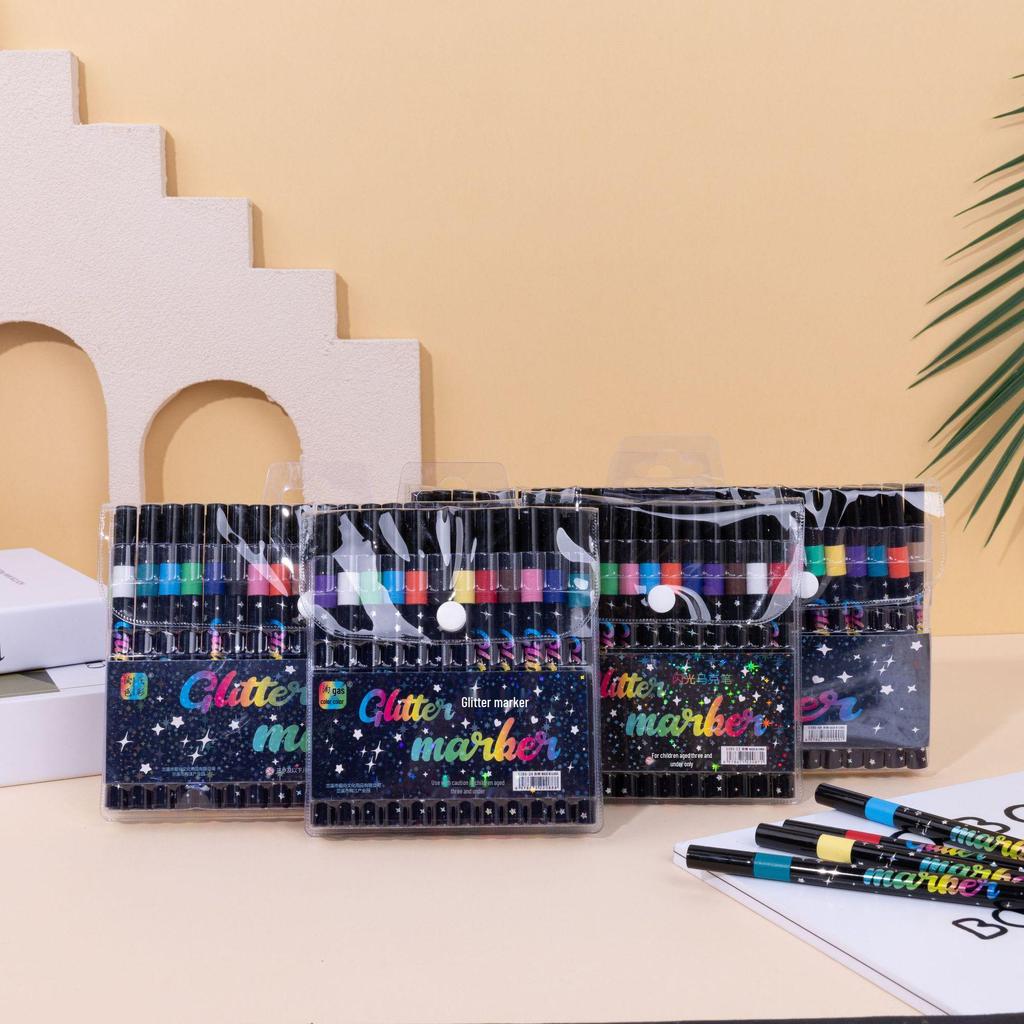 PVC Glitzer Gelstifte für Acrylmalerei und Journaling